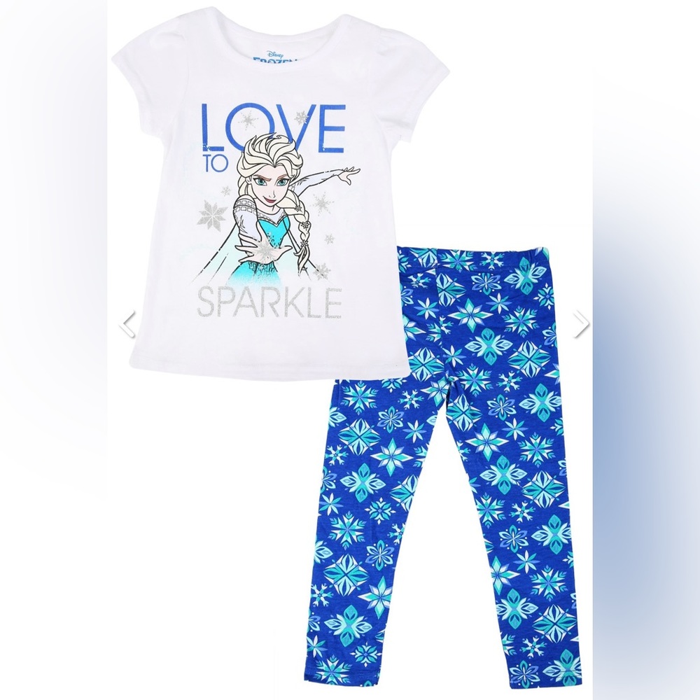 NWT Frozen Love to sparkle Toddler Girls 2pc set size 2T